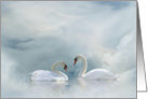 swan elopement annoucement card