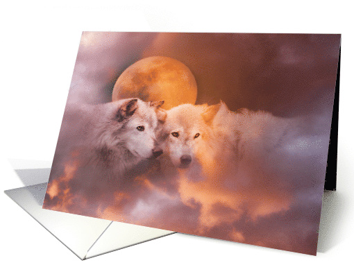 Wolves Love Soul Mate, You are My Soul Mate, I love You card (1201600)