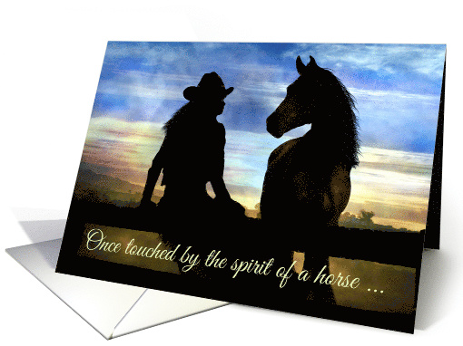 Horse Sympathy, Loss of Horse Condolence card (1228870)