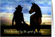 Horse Sympathy, Loss of Horse Condolence Card
