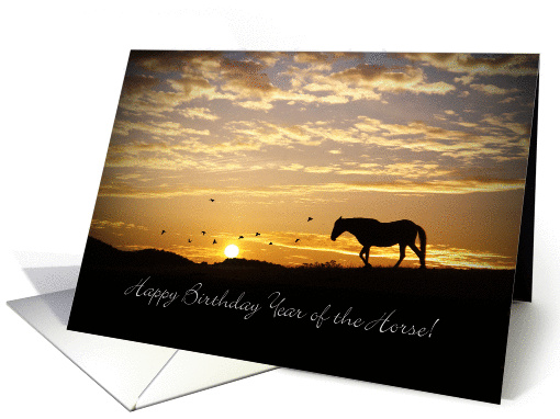 Happy Birthday Year of the Horse card (1232210)