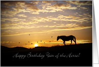 Happy Birthday Year of the Horse card