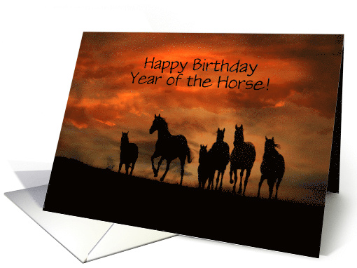 Happy Birthday Year of the Horse card (1232334)