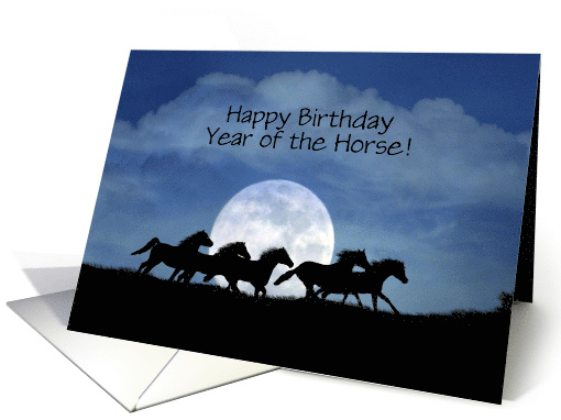 Happy Birthday Year of the Horse card (1232372)