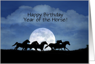 Happy Birthday Year of the Horse card