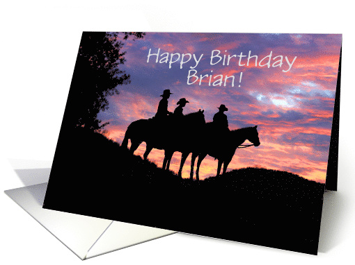 Happy Birthday Cowboys Horses From Group, Fron The Gang-... (1246942)