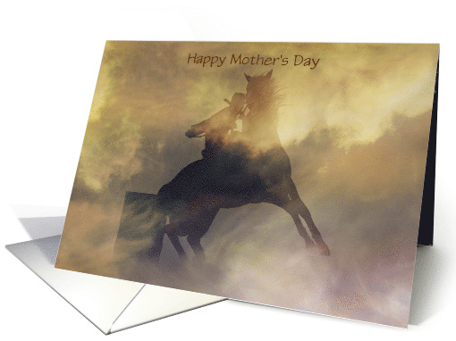 Barrel Racer Happy Mother's Day card (1248206)