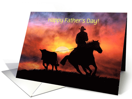 Cowboy happy fathers day card (1248754)