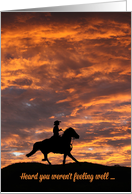 cowboy and sunset...