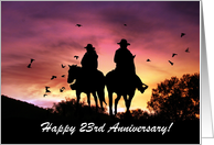 Cowboy and Cowgirl 23rd Anniversary card