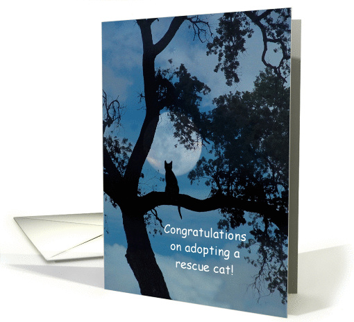 Congratulations on your rescue cat adoptions card (1278710)