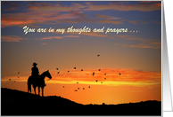 Customizable Cowboy Sympathy Card