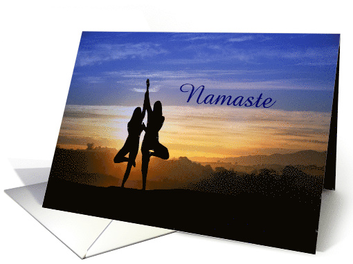 Yoga, Spiritual Holistic Thinking of You card (1318818)