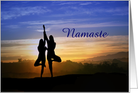 Yoga thank you card