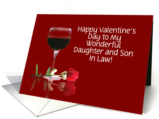 Red Wine & Rose Customizable Valentine's Day for Daughter... (1347546)