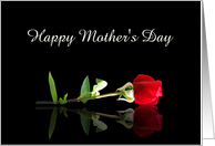 Happy Mother’s Day Red Rose Customizeable card