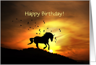 Unicorn Happy Birthday card