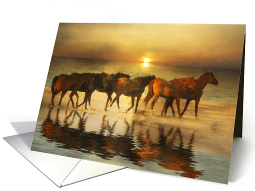 From All of Us, Herd of Horses on the Beach Birthday,... (1389666)