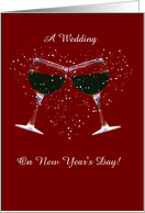 Customizable New Year’s Day Wedding card