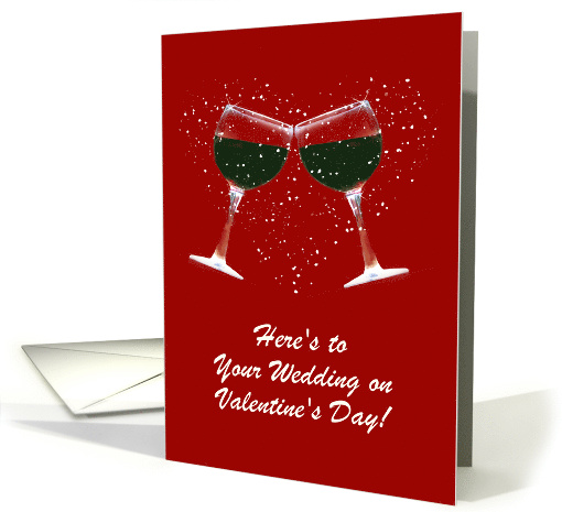 Customizable Valentine's Day Wedding Marriage on Valentine's Day card