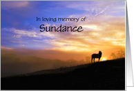With Deepest Sympathy Loss Of Horse Customizable card