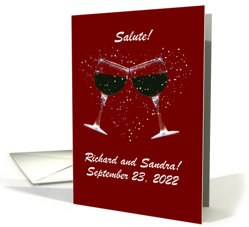 Congratulations on your Elopement Toasting Wine Glasses... (1426900)