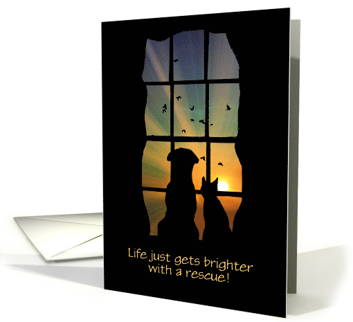 Congratuations On Your Rescue/Adoption Customizable card (1427772)