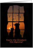 Happy Mother’s Day from Dog and Cat Cute Customizable card