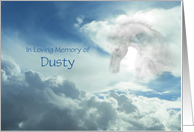 Equine Sympathy Card Customizable With Horse Name card