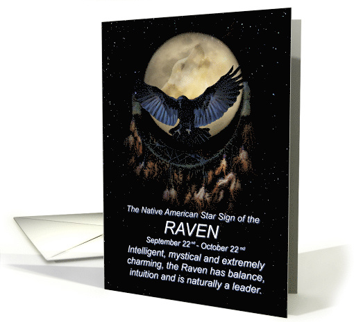 The Native American Zodiac Sign of the Raven (Libra) card (1436574)