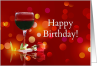 Wine Country Cheers Happy Birthday card
