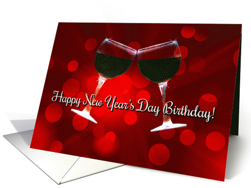 Happy New Year's Day Birthday card (1437554)