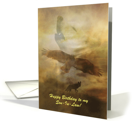 Customizable Happy Birthday to Son-in-Law Southwestern Spiritual card