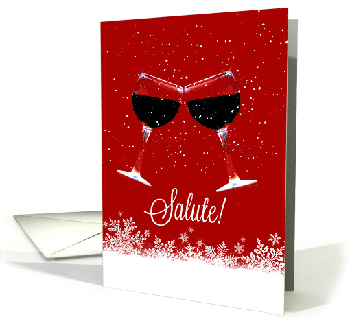 Salute Wine Happy Holidays card (1452258)