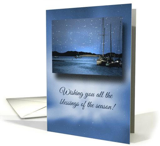 Sailboat Nautical Blessings of the Season card (1454738)