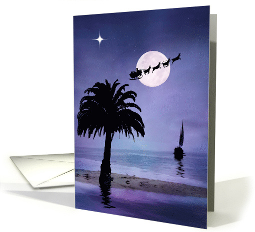 Nautical Sailboat Happy Holidays Christmas card (1454742)