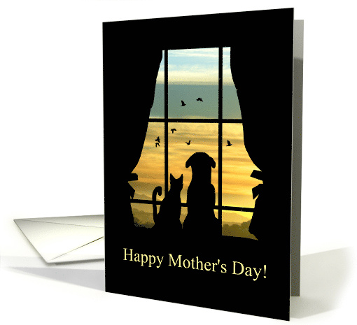 Happy Mother's Day From Pet, Dog and Cat, Cute Four... (1465966)