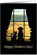 Happy Mother’s Day From Pet, Dog and Cat, Cute Four Legged Babies, card