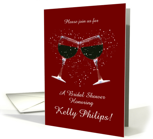 Customizable Bridal Shower Wine Themed Invitation card (1467622)