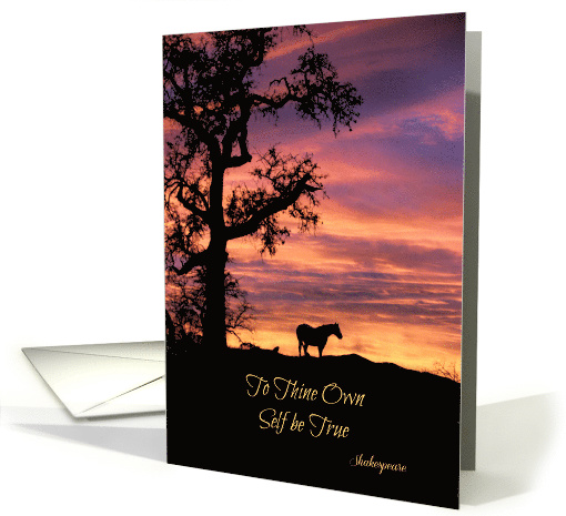 Encouargement Believe in Your Self Horse And Sunset To... (1467854)