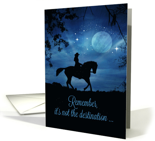 Happy Birthday Rider in Moonlight With Horse and Stars card (1472922)