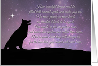 Dog Pet Sympathy, Spiritual Loss of Pet, Poem card