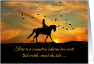 Deepest Sympathy Loss of Horse Dressage Rider card