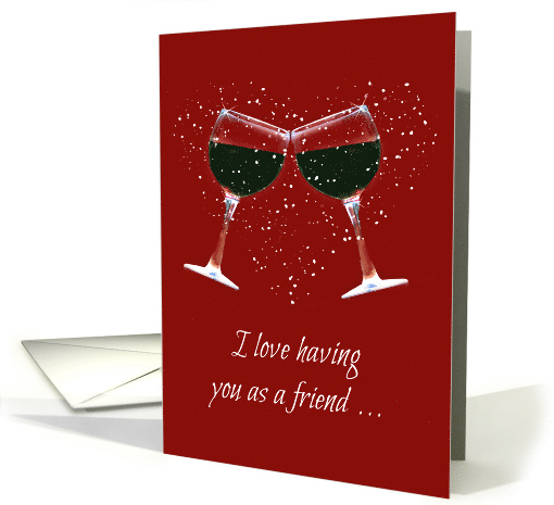 Wine Friendship Happy Birthday card (1485532)
