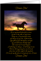 Beautiful Horse Sympathy Condolences with Spiritual Poem Loss of Horse card