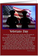 Veterans Day Famous Quote Teddy Roosevelt, card