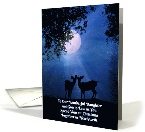 1st Christmas Together Our Daughter and Son In Law Newly Weds card