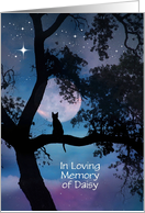 Custom Name Cat Sympathy Card