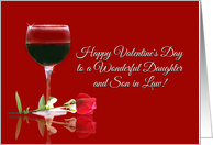 Happy Valentine’s Day to a Wonderful Daughter and Son In Law card