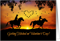 Valentine’s Day Wedding, Getting Hitched on Valentine’s Day Riding card